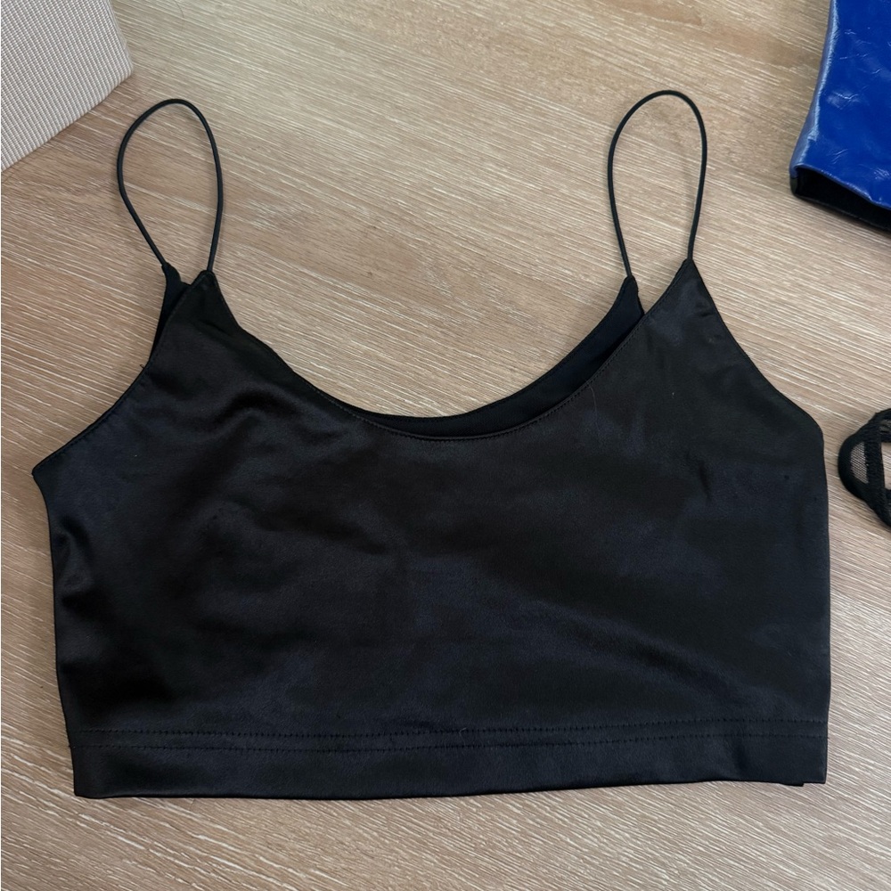 Black Women's Crop Top